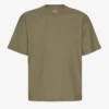 Camiseta orgánica oversize - Verde oliva apagado