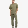 Camiseta orgánica oversize - Verde oliva apagado