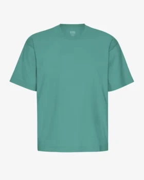 Camiseta orgánica oversize - Verde pino