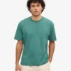 Camiseta orgánica oversize - Verde pino