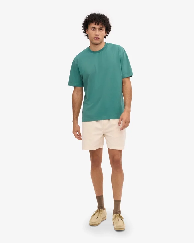 Camiseta orgánica oversize - Verde pino
