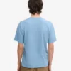 Camiseta oversize de algodón orgánico - Azul mar
