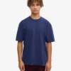 Camiseta oversize de algodón orgánico - Azul marino