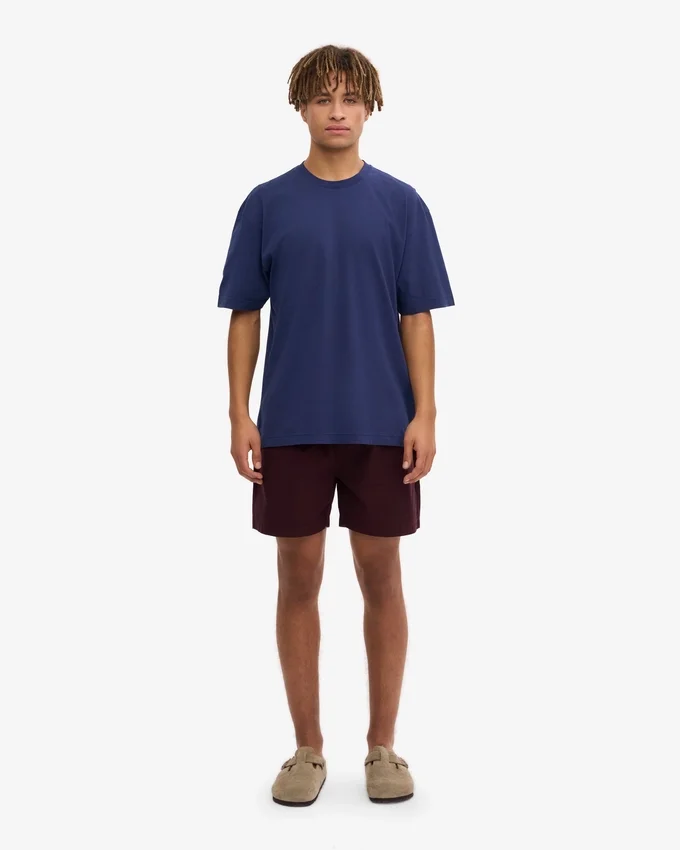 Camiseta oversize de algodón orgánico - Azul marino