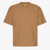 Camiseta oversize de algodón orgánico - Camello del Sáhara