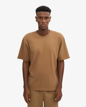 Camiseta oversize de algodón orgánico – Camello del Sáhara