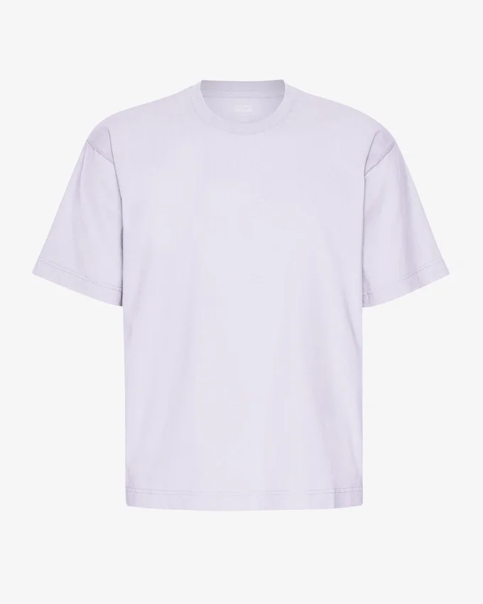 Camiseta oversize de algodón orgánico - Lavanda suave