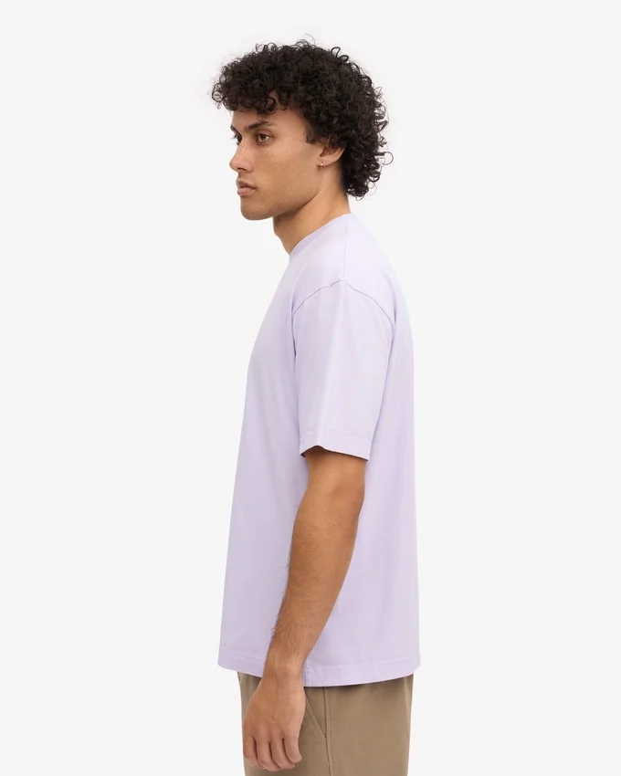 Camiseta oversize de algodón orgánico - Lavanda suave