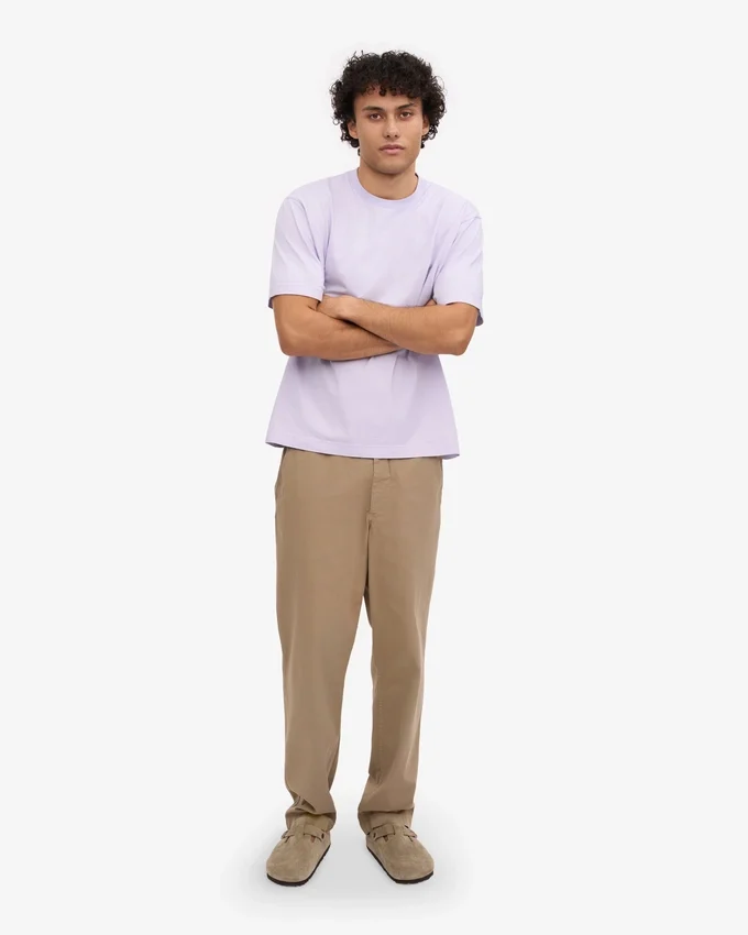 Camiseta oversize de algodón orgánico - Lavanda suave