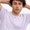 Camiseta oversize de algodón orgánico - Lavanda suave