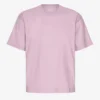 Camiseta oversize de algodón orgánico - Morado perlado