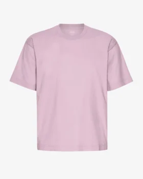 Camiseta oversize de algodón orgánico - Morado perlado