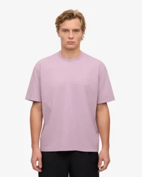 Camiseta oversize de algodón orgánico – Morado perlado