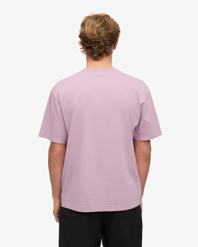 Camiseta oversize de algodón orgánico - Morado perlado