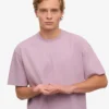 Camiseta oversize de algodón orgánico - Morado perlado