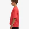 Camiseta oversize de algodón orgánico - Rojo mandarina