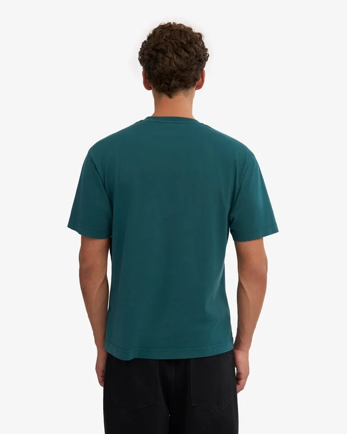 Camiseta oversize de algodón orgánico - Verde océano