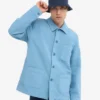 Chaqueta de trabajo de algodón orgánico - Azul mar