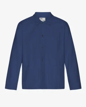 Chaqueta de trabajo de algodón orgánico - Azul marino