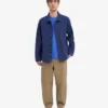 Chaqueta de trabajo de algodón orgánico - Azul marino