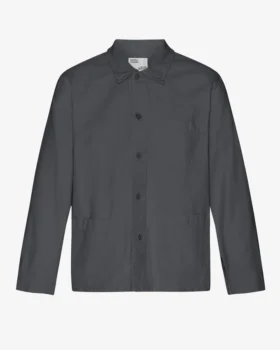 Chaqueta de trabajo de algodón orgánico - Gris lava