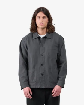 Chaqueta de trabajo de algodón orgánico – Gris lava