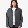 Chaqueta de trabajo de algodón orgánico - Gris lava