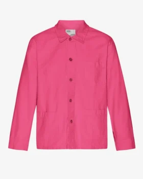Chaqueta de trabajo de algodón orgánico - Rosa chicle