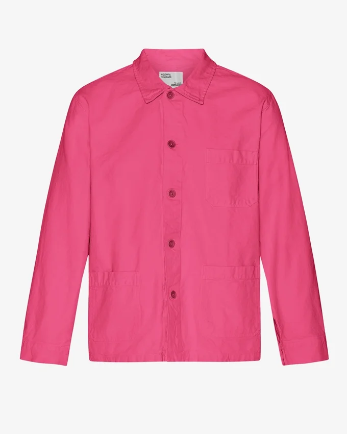 Chaqueta de trabajo de algodón orgánico - Rosa chicle