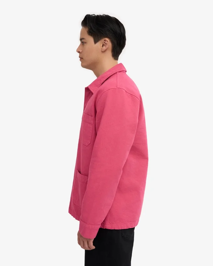Chaqueta de trabajo de algodón orgánico - Rosa chicle