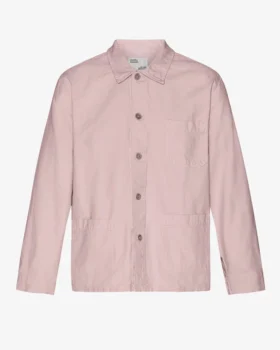 Chaqueta de trabajo de algodón orgánico - Rosa descolorido