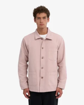 Chaqueta de trabajo de algodón orgánico – Rosa descolorido
