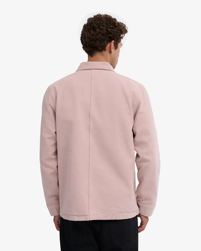 Chaqueta de trabajo de algodón orgánico - Rosa descolorido
