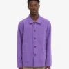 Chaqueta de trabajo de algodón orgánico - Violeta ultravioleta