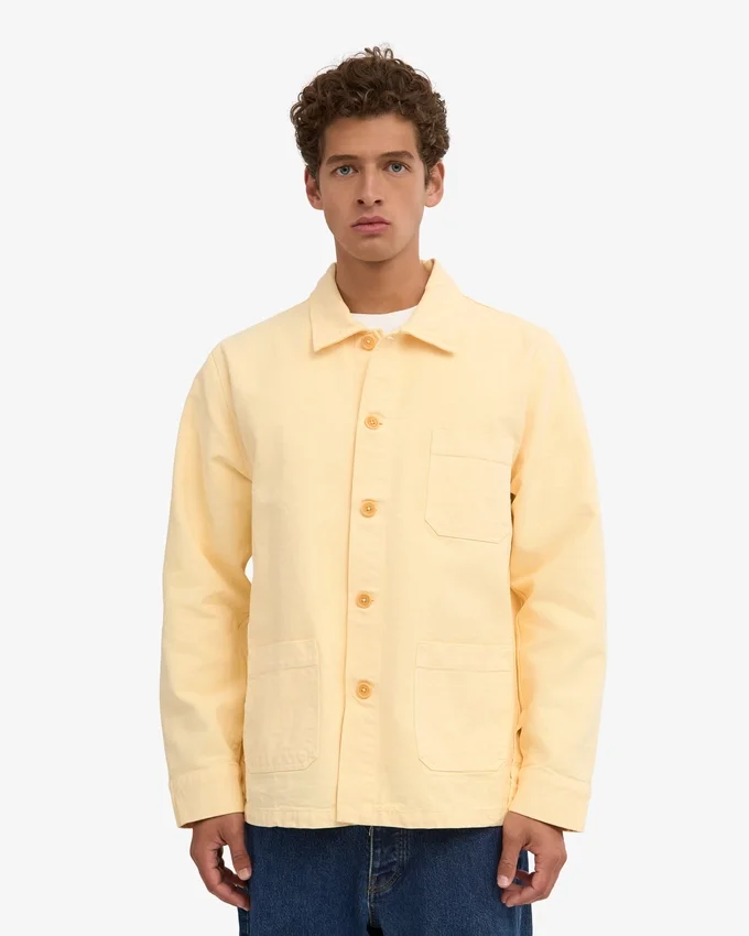Chaqueta de trabajo orgánica - Amarillo suave