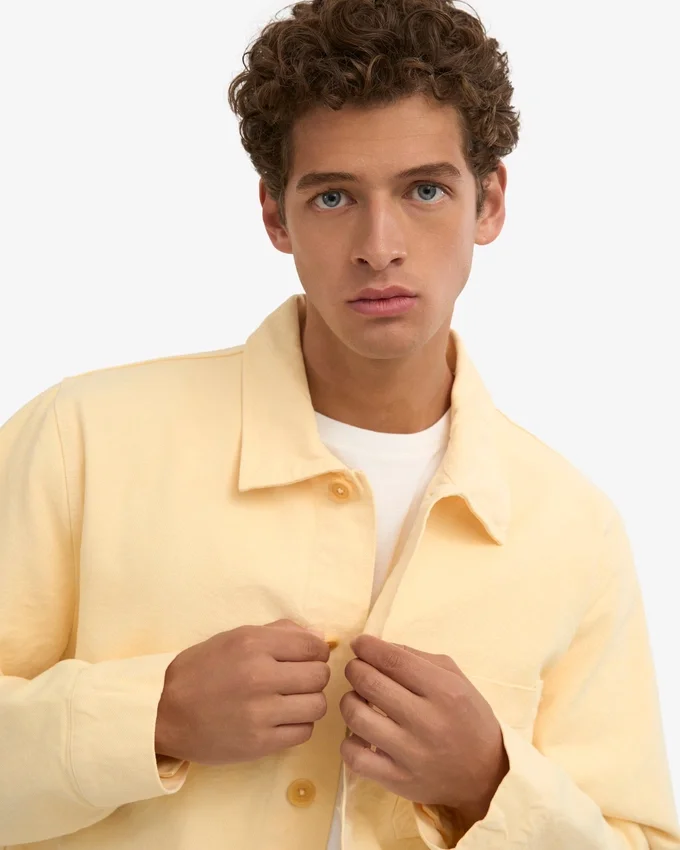 Chaqueta de trabajo orgánica - Amarillo suave