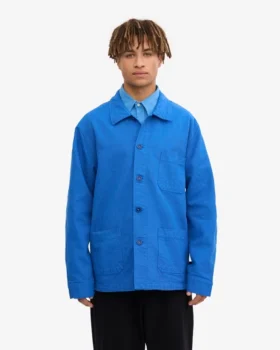 Chaqueta de trabajo orgánica – Azul Pacífico