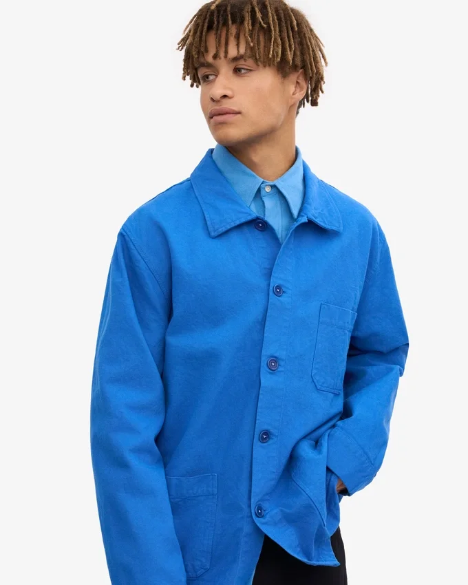 Chaqueta de trabajo orgánica - Azul Pacífico
