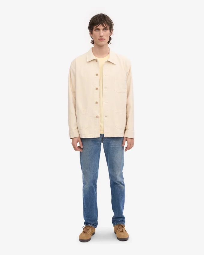 Chaqueta de trabajo orgánica - Blanco marfil