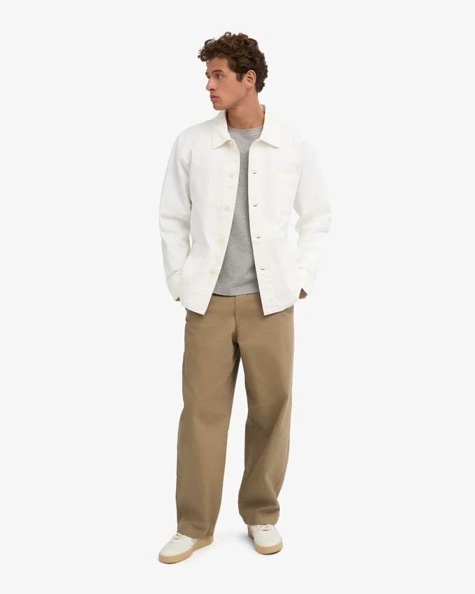 Chaqueta de trabajo orgánica - Blanco óptico
