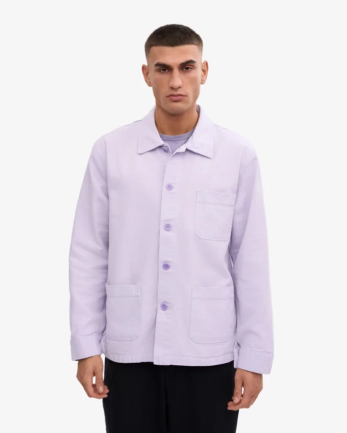 Chaqueta de trabajo orgánica - Lavanda suave