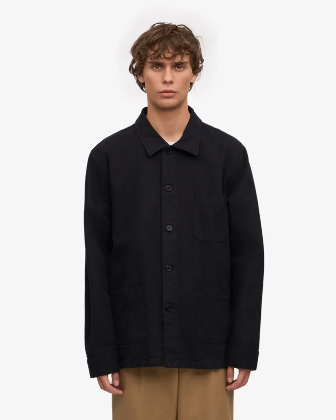 Chaqueta de trabajo orgánica - Negro intenso