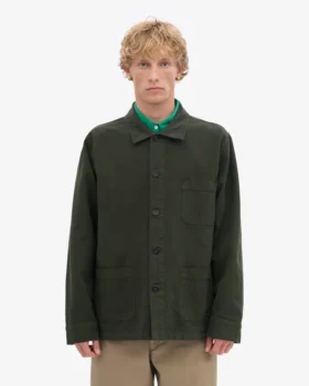 Chaqueta de trabajo orgánica – Verde cazador
