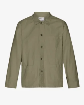 Chaqueta de trabajo orgánica - Verde oliva apagado