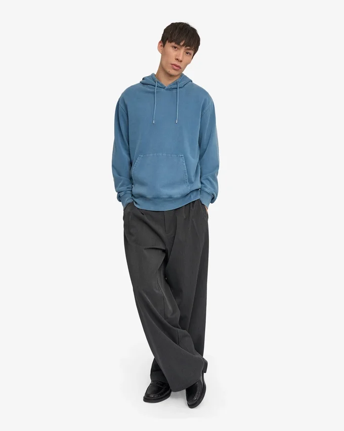 Classic Organic Hood - Faded Indigo