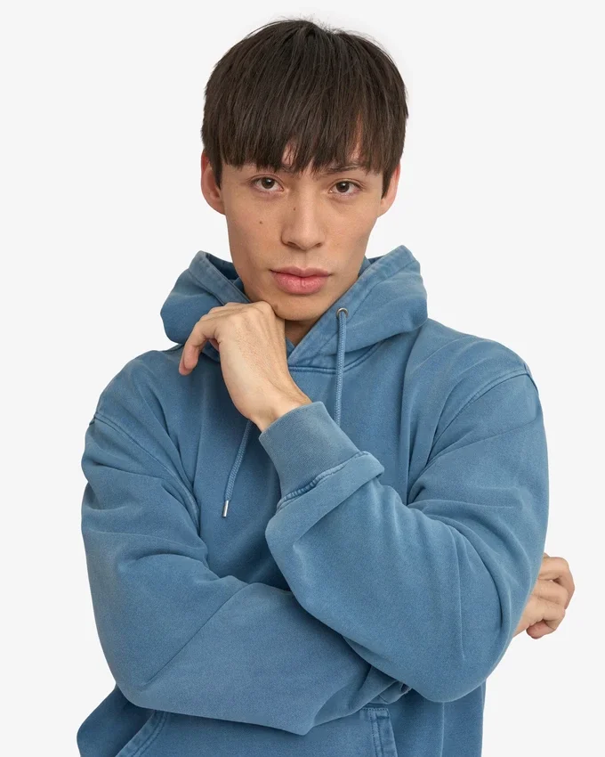 Classic Organic Hood - Faded Indigo