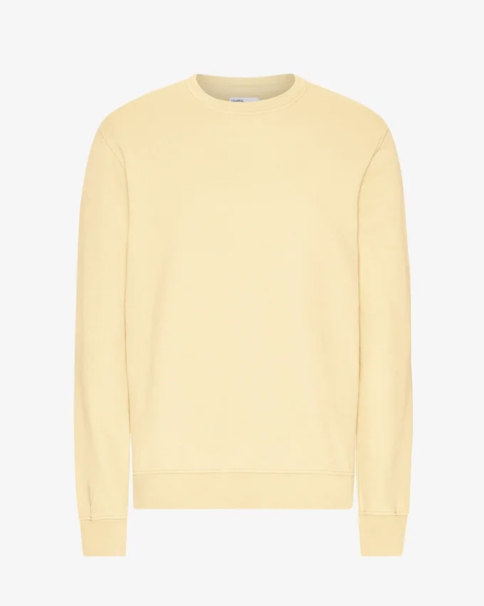 Classic Organic jersey de cuello redondo - Amarillo suave