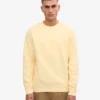 Classic Organic jersey de cuello redondo - Amarillo suave
