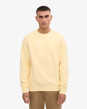 Classic Organic jersey de cuello redondo – Amarillo suave