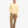 Classic Organic jersey de cuello redondo - Amarillo suave